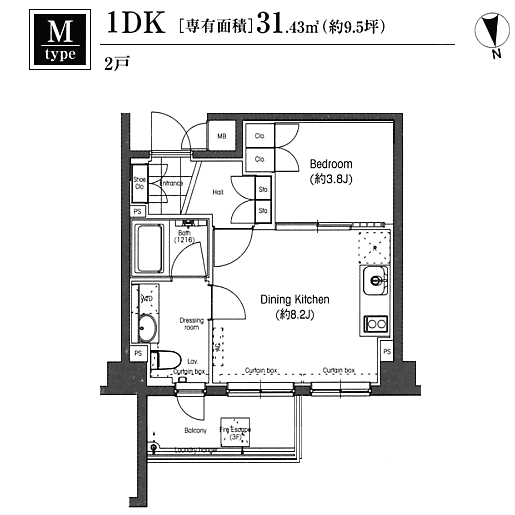 Mタイプ　間取り図