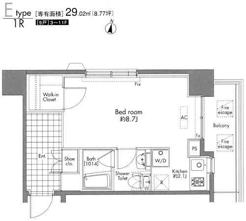 Eタイプ　間取り図