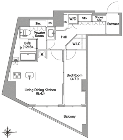 Iタイプ間取り図