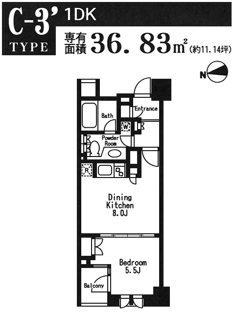 C-3’タイプ　間取り図