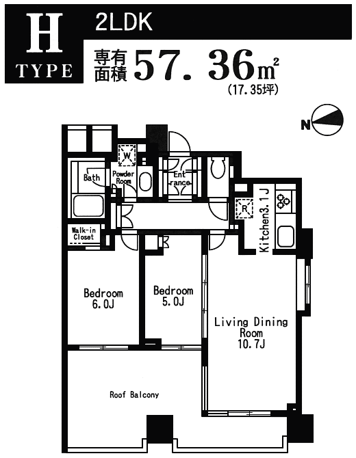 Hタイプ　間取り図