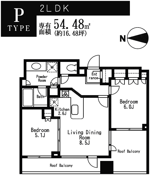 Pタイプ　間取り図