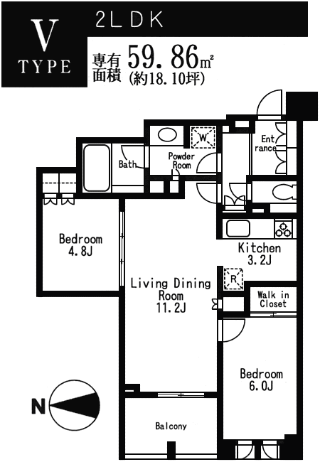 Vタイプ　間取り図