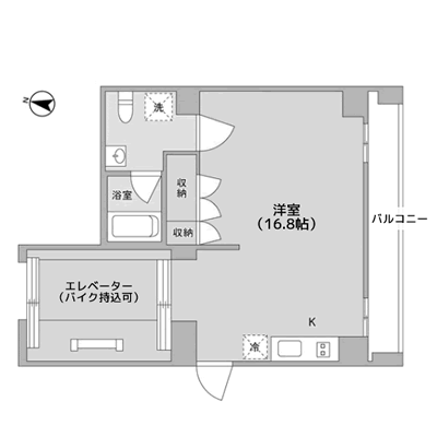 2階～6階　間取り図