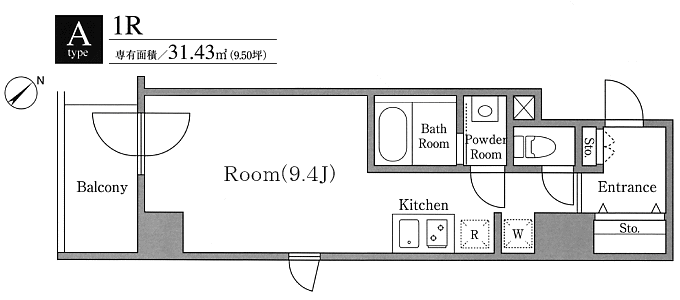 Aタイプ　間取り図