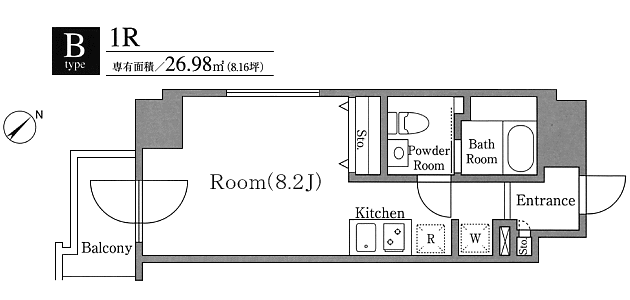 Bタイプ　間取り図