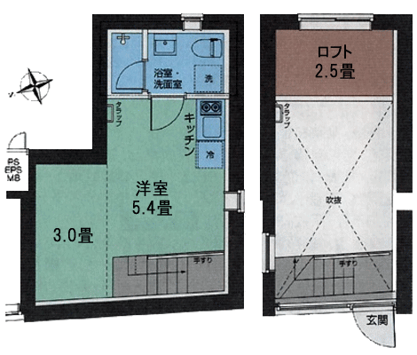 STUDIO　25.06ｍ2+ロフト