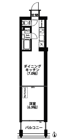 P-1タイプ　間取り図