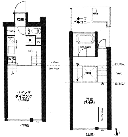 T-2タイプ　間取り図