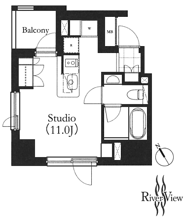 Bタイプ　STUDIO　27.42ｍ2