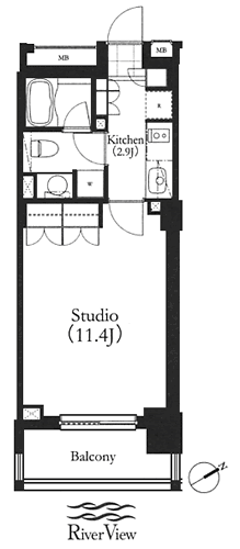 Cタイプ　STUDIO　32.71ｍ2