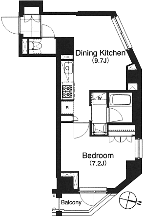 Bタイプ　1DK　41.25ｍ2