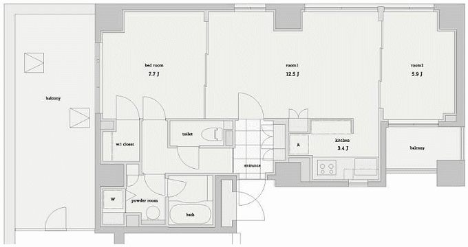 Mタイプ　間取り図