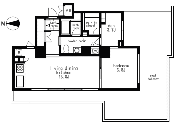 904号室　間取り図