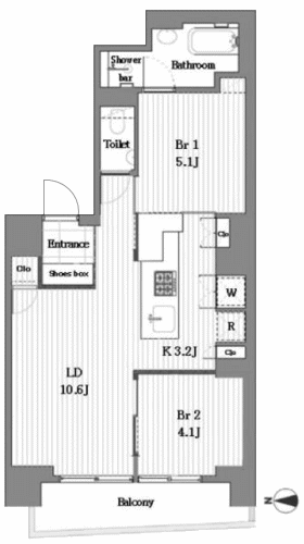 Bタイプ　間取り図