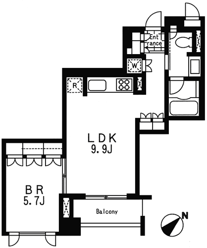 Gタイプ　1LDK　41.61m2