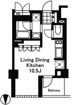 Kタイプ　STUDIO　28.88m2