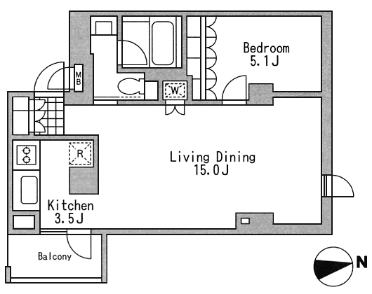 M1タイプ間取り図