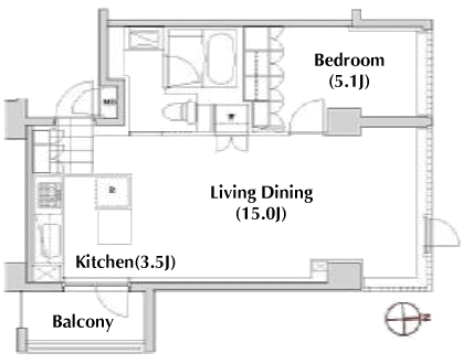 M1タイプ間取り図