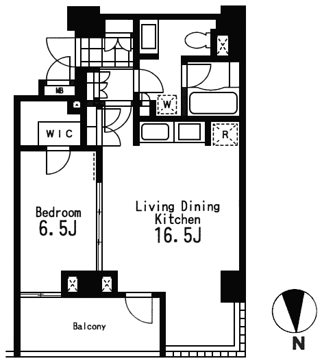 N1タイプ　1LDK　52.26m2