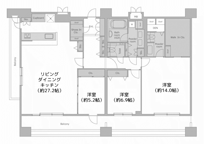 I1タイプ　間取り図