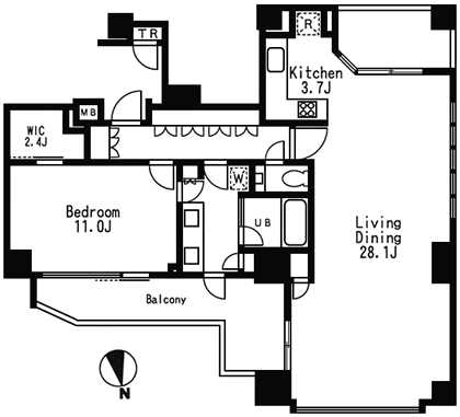 Nタイプ　間取り図