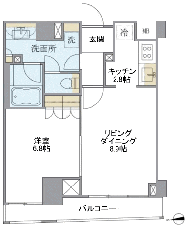 AFタイプ　間取り図