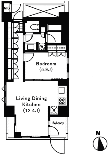 AKタイプ　間取り図