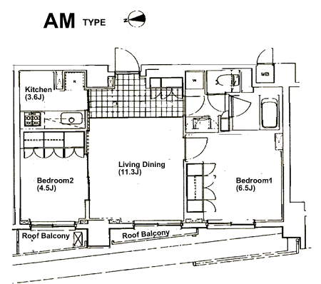 AMタイプ　間取り図