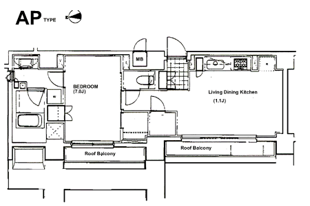 APタイプ　間取り図