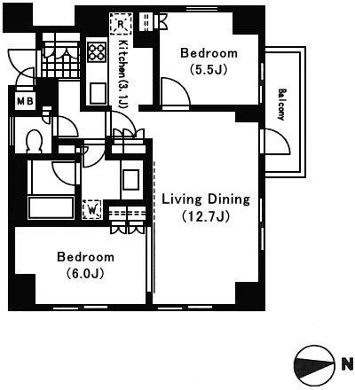 AQタイプ　間取り図