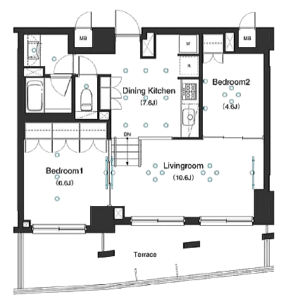 AXタイプ　間取り図