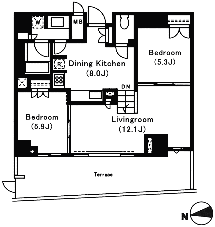 AYタイプ　間取り図