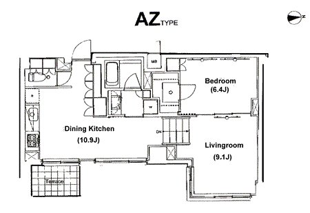 AZタイプ　間取り図