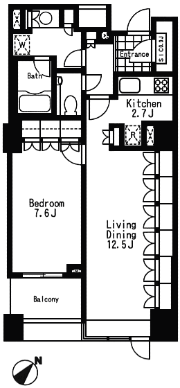 Lタイプ　間取り図