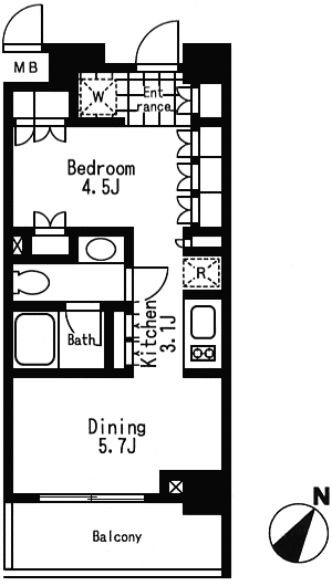 L-Aタイプ　間取り図