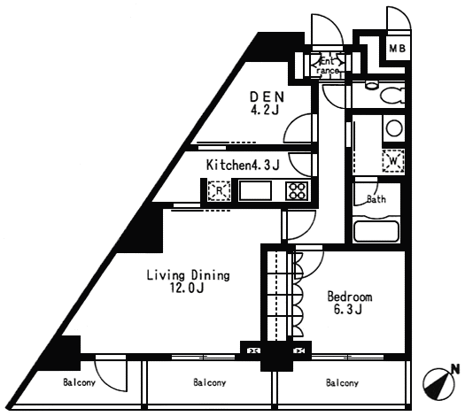 L-Wタイプ　間取り図