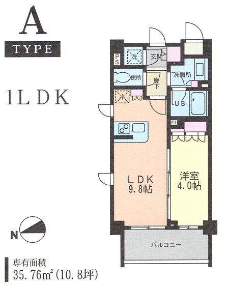 A�^�C�v�@1LDK�@35.76��2