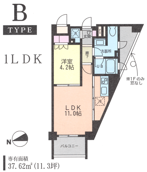 B�^�C�v�@1LDK�@37.62��2