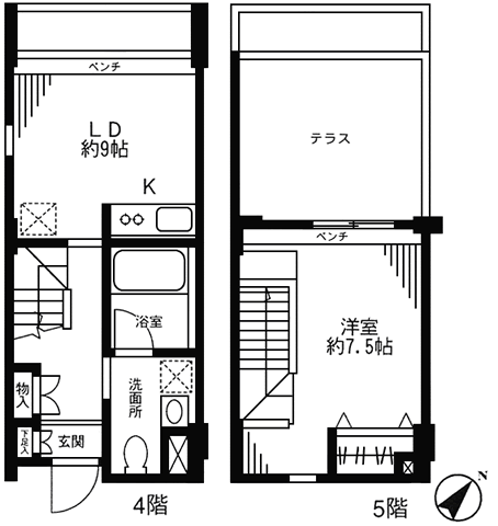 Hタイプ　間取り図