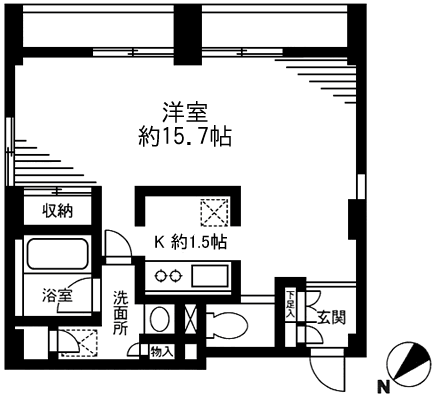 Kタイプ　間取り図