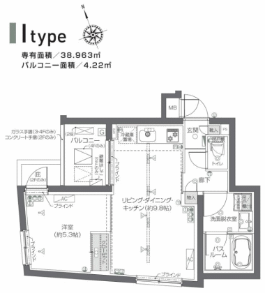 Iタイプ間取り図