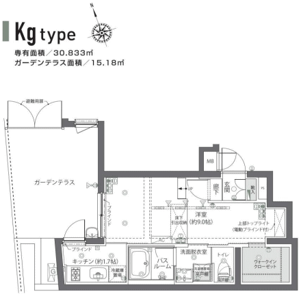 Kgタイプ間取り図