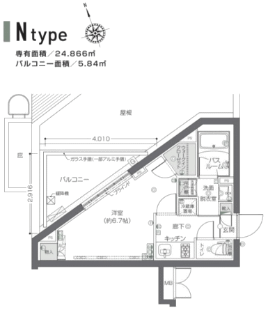 Nタイプ間取り図