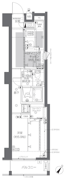 Gタイプ間取り図