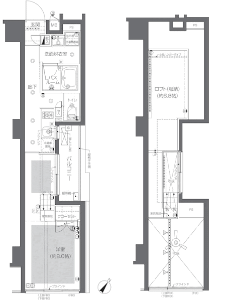 KLタイプ間取り図