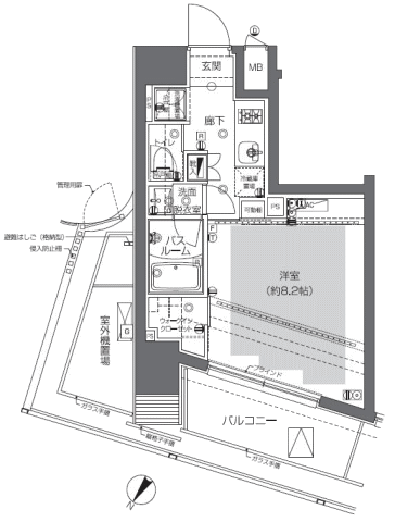 Mタイプ間取り図