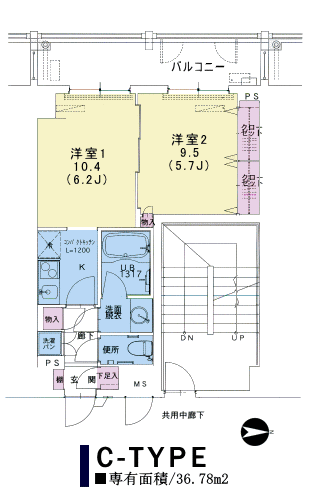 Cタイプ 間取り図