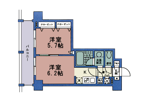 Cタイプ 2K 36.78m2