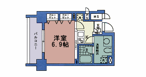 Dタイプ 1K 25.56m2